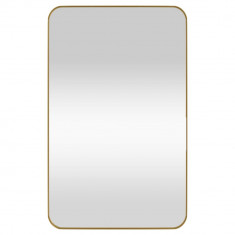 Oglindă de perete, auriu, 50x80 cm, dreptunghiulară