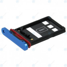 Huawei P30 Pro (VOG-L09 VOG-L29) Tavă Sim + Tavă pentru card Nano albastru aurora 51661MFE