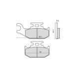 MBS Placute frana Suzuki LT A 450 fata, Cod Produs: 225102900RM