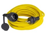 Prelungitor alimentare AS SCHWABE 20m 3G1,5mm&sup2; PVC galben 1 priză 60354