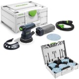 Festool ETS 125 REQ GR-SYS P - Slefuitor cu excentric 250 W 125 mm valiza plastic accesorii