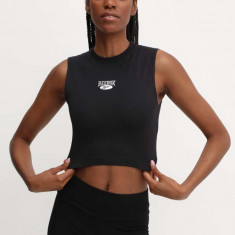 Reebok Classic top Archive Essentials femei, culoarea negru, 100075517