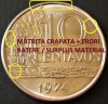 Moneda 10 CENTAVOS - BRAZILIA, anul 1974 *cod 5081 = A.UNC + ERORI BATERE!, America Centrala si de Sud
