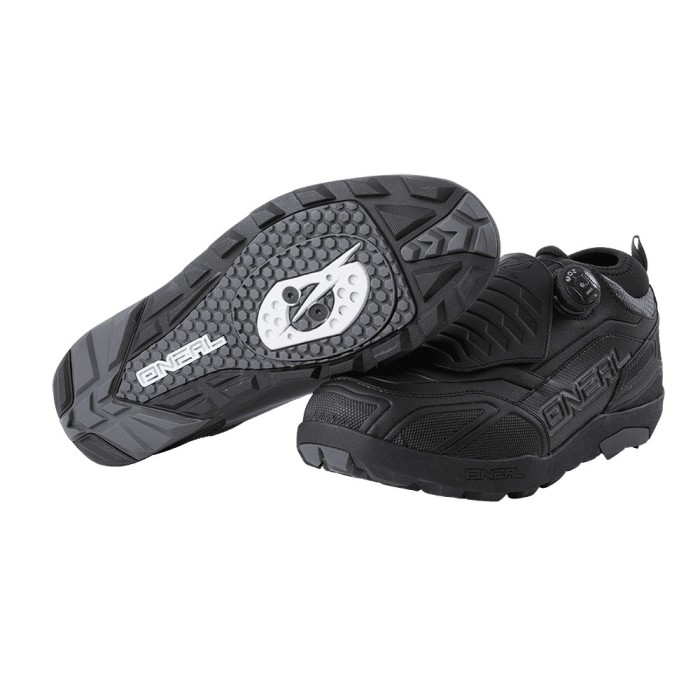 Pantofi Ciclism O&#039;Neal Loam WP Flat V.23 - 43, Negru-Gri Ultimate FactoryBikes
