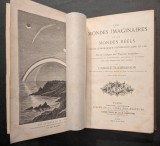 Carte rara 1865 Camille Flammarion - Teorii Locuitori Corpuri Ceresti, Lumi Reale/Imaginare, Calatorie Astronomica - Franceza Cartonata 577 pag