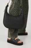 Medicine poseta de piele culoarea negru