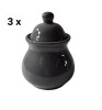 Set 3 doze condimente, 280 ml, Gri