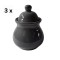 Set 3 doze condimente, 280 ml, Gri