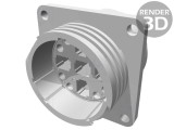 Soclu tată PIN 13 fără contacte CPC Series 4