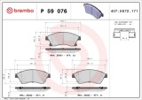 BREMBO P 59 076 PRIME LINE set placute frana,frana disc