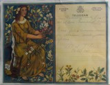 1947 Telegrama 1 cromolitografie 25 x19,5 cm/ Telegraf Telefon Belgia / colectie