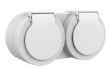 Priză Schuko cu capac aplicată 16A IP54 gri Xone - OVIVO