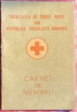 SOCIETATEA DE CRUCE ROSIE DIN ROMANIA(RSR), CARNET DE MEMBRU 1973