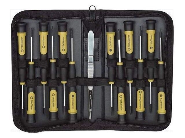 Kit şurubelniţe de precizie PROXXON, 13 piese, imbus, Phillips, plat, Torx&reg; PH000