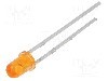 Dioda LED, 3mm, portocalie, 250...500mcd, 20mA, 1,7...2,4V, EVERLIGHT - 1254-10UYOT/S530-A3