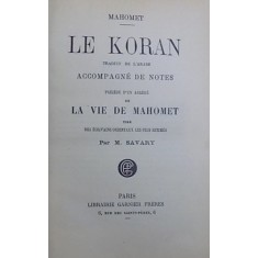 LE KORAN par MAHOMET