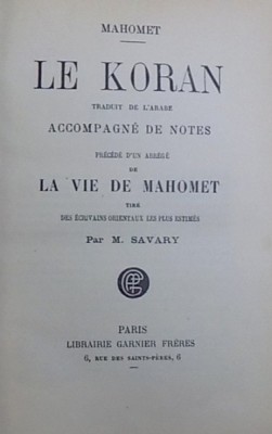 LE KORAN par MAHOMET foto