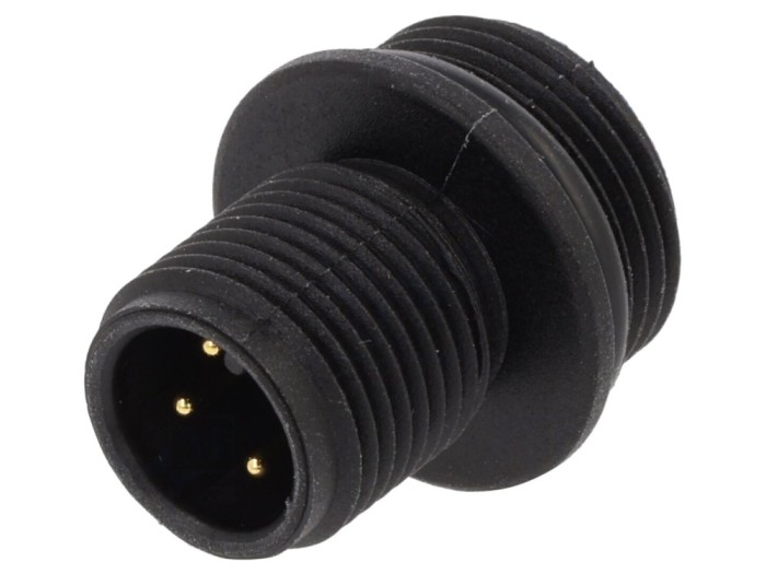 Conector M12 tată IP68, 4 pini