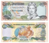 SV * Bahamas 50 CENTS / HALF (1/2) DOLLAR 2001 * UNC