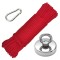 Set magnet fishing neodim D 75 mm 160 kg forta pescuit puternic funie 20 m de 6 mm carabina