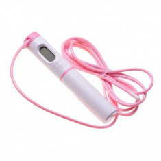 Coarda digitala pentru sarit, ajustabila fara cablu pentru copii si adulti Culoare Roz foto