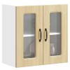 VidaXL Dulap bucătărie cu ușă sticlă Kalmar lemn de stejar de Sonoma 853670