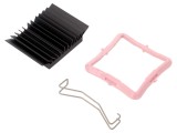 Radiator Extrudat cu Aripioare Negru 33x33mm