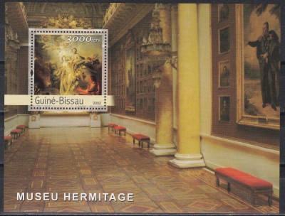Guineea Bissau 2003 - Mari muzee ale lumiii - Hermitage, Colita, MNH foto