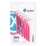 Set 6x Periute Interdentare, Hager, Miradent, Curatare Eficienta, Culoare Roz, Marimea 0.4mm