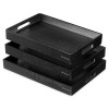 Set 3 tavi servire din bambus Navaris, versatilitate in utilizare, 53446.03.01