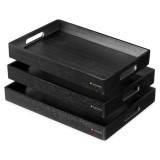 Set 3 tavi servire din bambus Navaris, versatilitate in utilizare, 53446.03.01