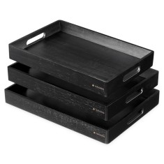 Set 3 tavi servire din bambus Navaris, versatilitate in utilizare, 53446.03.01