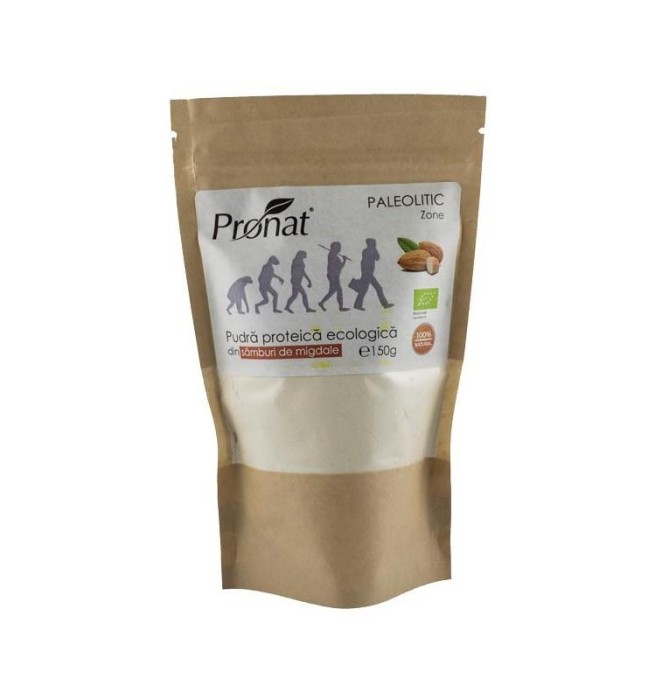 Pudra Proteica Bio din Samburi de Migdale Pronat 150gr