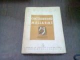 DE LA CHATEAUBRIAND LA MALLARME - ANTOLOGIE DE CRITICA FRANCEZA LITERARA