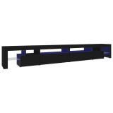 Cumpara ieftin Comoda TV cu lumini LED, negru, 290x36,5x40 cm