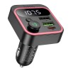 Transmitator FM Auto Bluetooth Hoco E85 QC3.0 PD 20W, Incarcare Rapida, USB, Handsfree, Negru