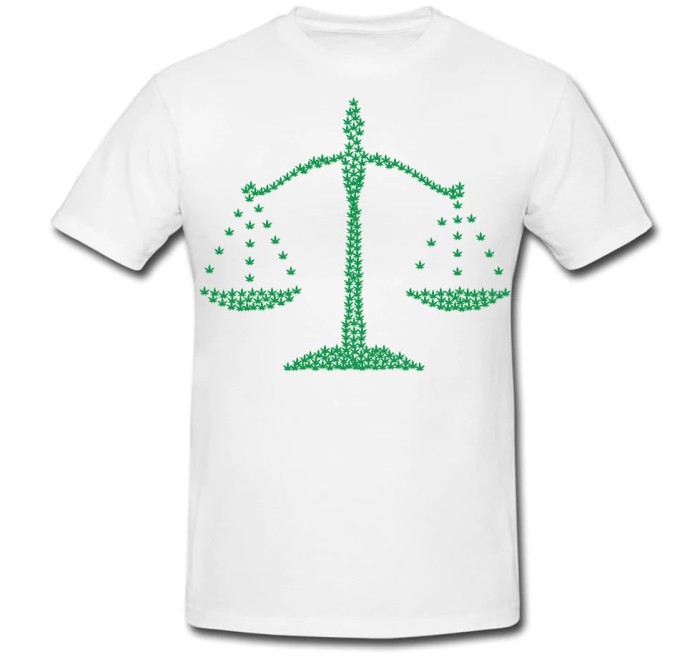 Tricou " Marijuana libra "