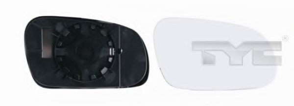 Sticla oglinda, oglinda retrovizoare exterioara VW FOX (5Z1, 5Z3) (2003 - 2016) TYC 337-0151-1