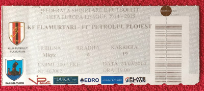 Bilet meci FLAMURTARI Vlora (Albania)-PETROLUL Ploiesti 24.07.2014 Europa League foto