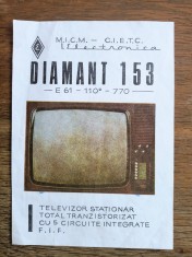 Instructiuni tv Diamant 153 fabricat Electronica / CD1P