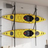 vidaXL Curele depozitare duble de caiac, cu cleme pentru v&acirc;sle, 50 kg