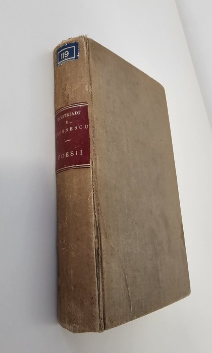 Carte veche 1878 colegat trei volume versuri carte cu autograf