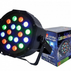 PAR LED RGB,18 x 1W, proiector cu efecte club joc lumini DMX
