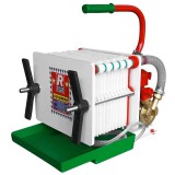 Filtru de vin cu pompa Rover COLOMBO 12, 12 placi filtrante 0-24 20x20 cm, productie 350-500 L/h, 570000, Italia