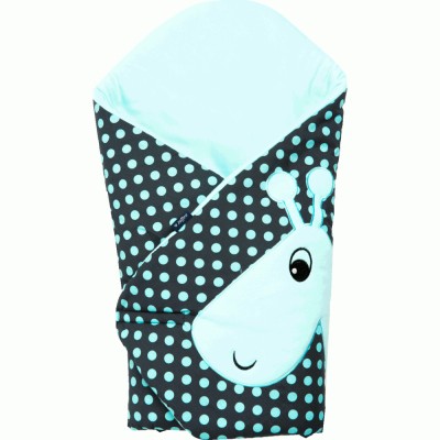 Paturica de infasat multifunctionala cu broderie Girafa Womar Zaffiro AN-BWZF-05GR foto