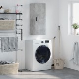 vidaXL Dulap montat pe perete, gri beton, 34,5x34x90 cm 828872