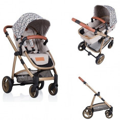 Carucior Kiddo Jazz 2 in 1 Sand Gold Triangle foto