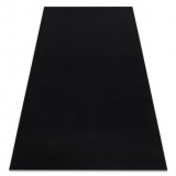 Covor anti-alunecare RUMBA o singură culoare negru, 100x400 cm