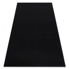 Covor anti-alunecare RUMBA o singură culoare negru, 200x600 cm
