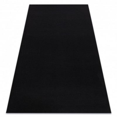 Covor anti-alunecare RUMBA o singură culoare negru, 70x150 cm foto